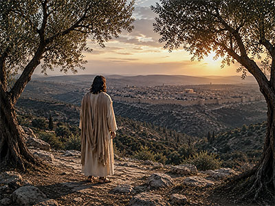 Jesus contemplates the sacrifice He will begin to make the following day.
